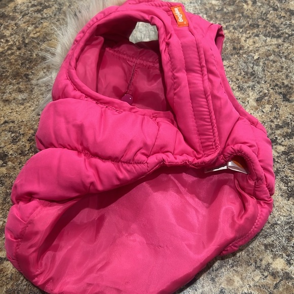 Simply dog pink puffer, coat size small - Picture 2 of 5